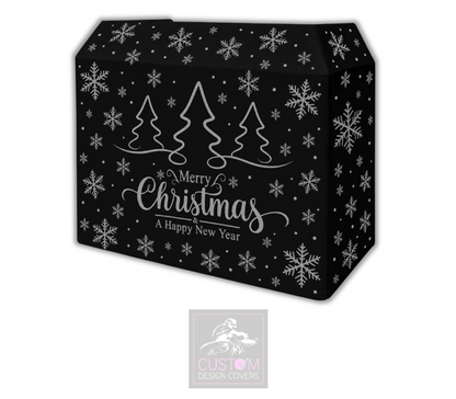 Merry Christmas *GREY* Lycra DJ Booth Cover