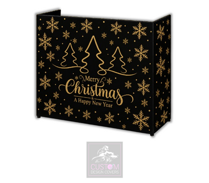 Merry Christmas *GOLD* Lycra DJ Booth Cover