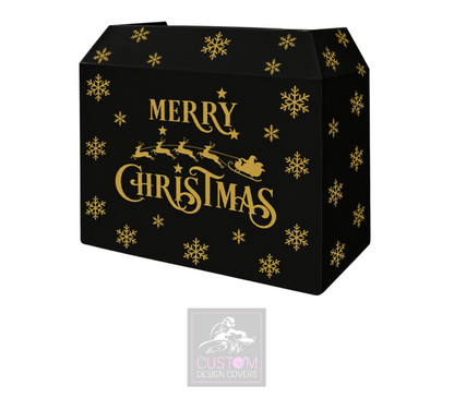 Merry Christmas *GOLD* Lycra DJ Booth Cover