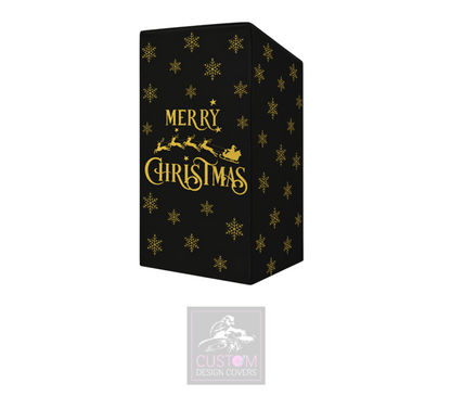 Merry Christmas *GOLD* Lycra DJ Booth Cover