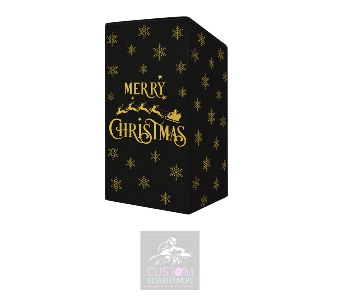 Merry Christmas *GOLD* Lycra DJ Booth Cover