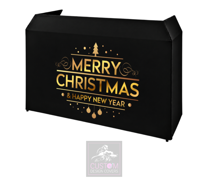 Merry Christmas Lycra DJ Booth Cover