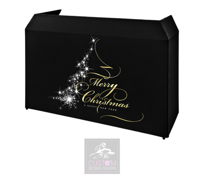 Merry Christmas Lycra DJ Booth Cover