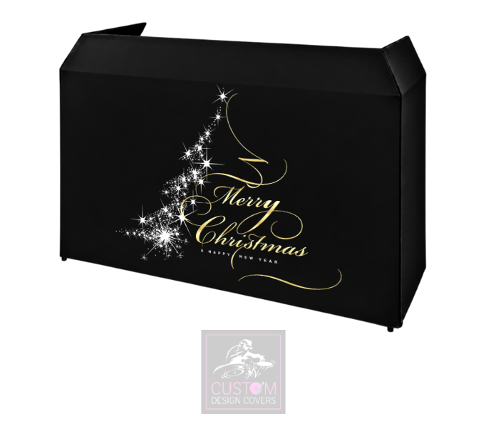 Merry Christmas Lycra DJ Booth Cover