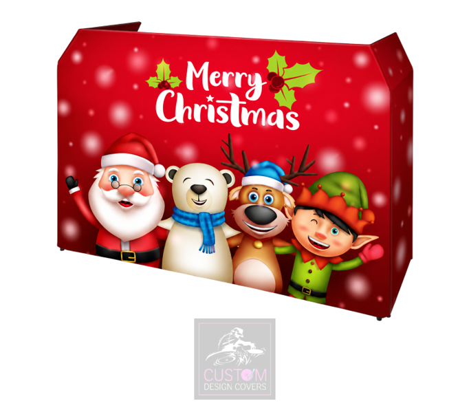 Merry Christmas Lycra DJ Booth Cover