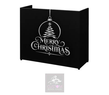 Merry Christmas *GREY* Lycra DJ Booth Cover