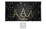 Merry Christmas Backdrop Curtain