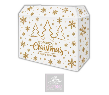 Merry Christmas *GOLD* Lycra DJ Booth Cover