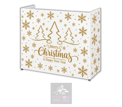 Merry Christmas *GOLD* Lycra DJ Booth Cover