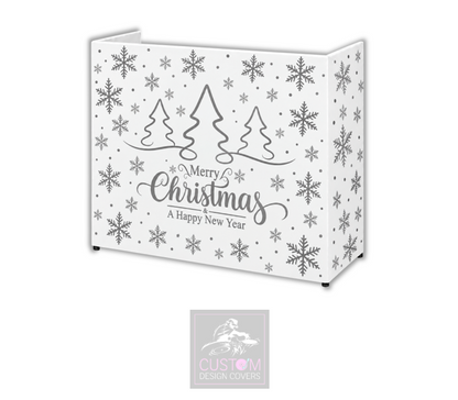 Merry Christmas *GREY* Lycra DJ Booth Cover