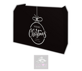 Merry Christmas Lycra DJ Booth Cover *BLACK/WHITE*