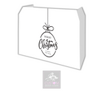 Merry Christmas Lycra DJ Booth Cover *WHITE/BLACK*