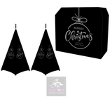 Black Merry Christmas *Grey* Lycra DJ Covers (PACKAGE BUNDLE) - MKII