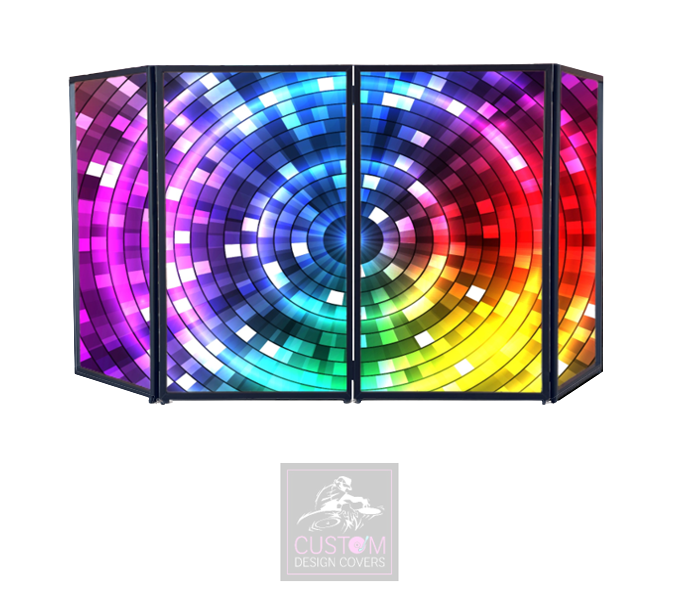 MIRROR BALL DJ LYCRA FACADE PANELS