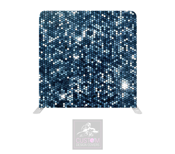 Blue Mosaic Lycra Pillowcase Backdrop Cover (DOUBLE SIDED)