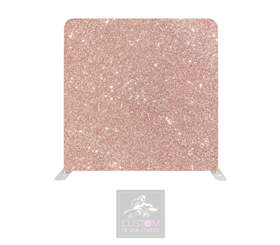 Pink Glitter Effect Lycra Pillowcase Backdrop Cover