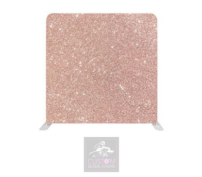 Pink Glitter Effect Lycra Pillowcase Backdrop Cover (DOUBLE SIDED)