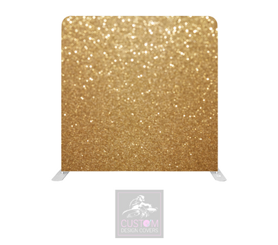 Golden Sparkle Lycra Pillowcase Backdrop Cover