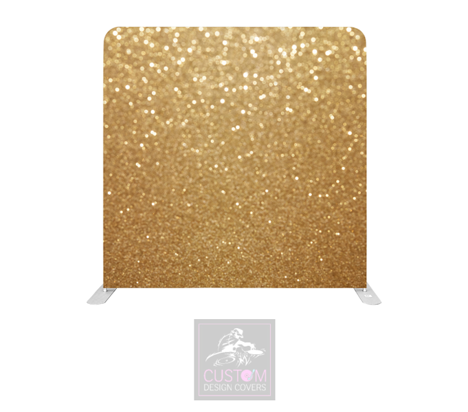 Golden Sparkle Lycra Pillowcase Backdrop Cover (DOUBLE SIDED)