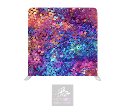 Mermaid Lycra Pillowcase Backdrop Cover (DOUBLE SIDED)