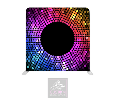 Disco Ball Frame Lycra Pillowcase Backdrop Cover