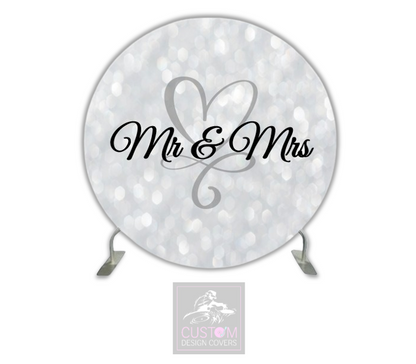 Mr & Mrs Full Circle Pillowcase Backdrop Cover 