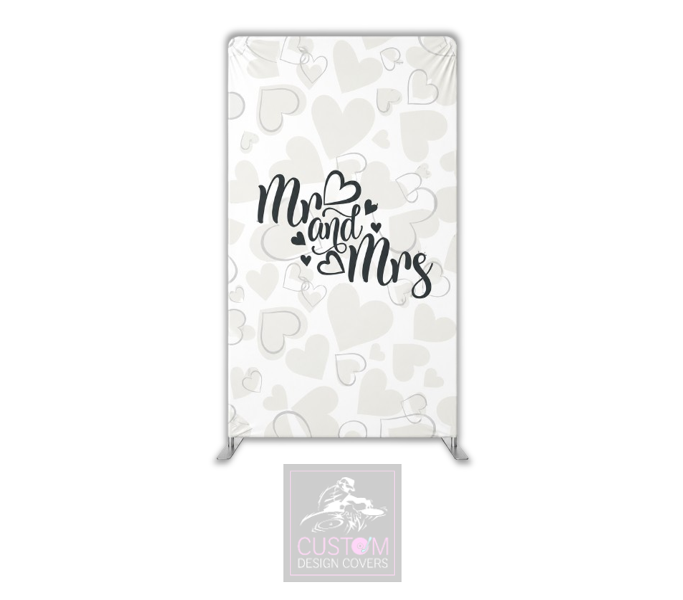 Mr & Mrs Lycra Display Banner Cover - DOUBLE SIDED