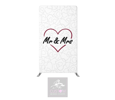 Mr & Mrs Lycra Display Banner Cover - DOUBLE SIDED