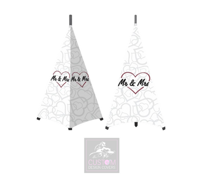 Mr & Mrs Wedding Lycra DJ Covers (PACKAGE BUNDLE)