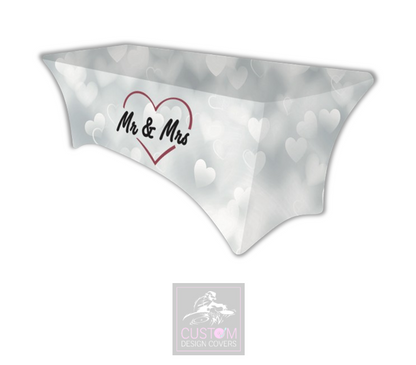 Mr & Mrs Lycra Table Cover 