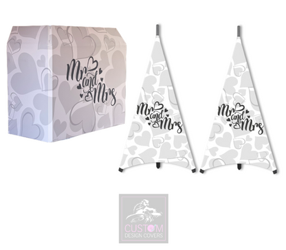 Mr & Mrs Wedding Lycra DJ Covers (PACKAGE BUNDLE) - MKII 