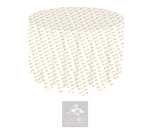 Mr & Mrs Gold on White Round Table Cover