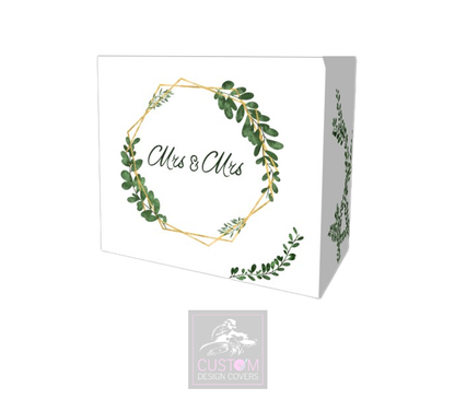 Mrs & Mrs Wedding Vine Booth Cover Combi