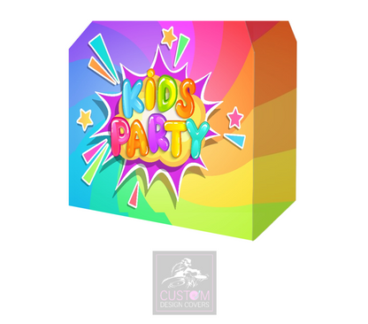 Multi-Coloured Kids Party Booth Cover - MKII