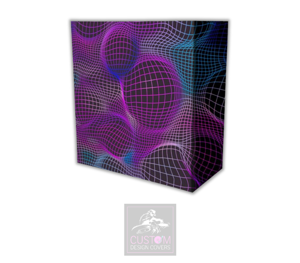 Music Gradient Grid Lycra DJ Booth Cover