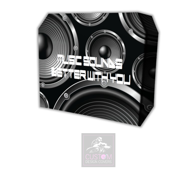Music Sounds Better With You Lycra DJ Booth Cover