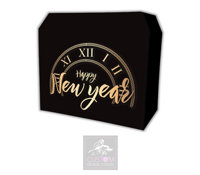 Happy New Year Lycra DJ Booth Cover