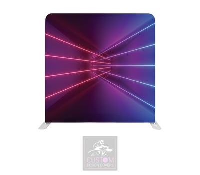 Crossed Neon Lycra Pillowcase Backdrop Cover