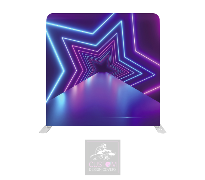 Neon Star Lycra Pillowcase Backdrop Cover (DOUBLE SIDED)
