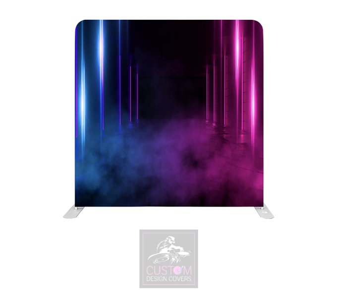 Clouded Neon Lycra Pillowcase Backdrop Cover (DOUBLE SIDED)