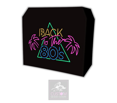 Neon Effect Back To The 80's Lycra DJ Booth Cover