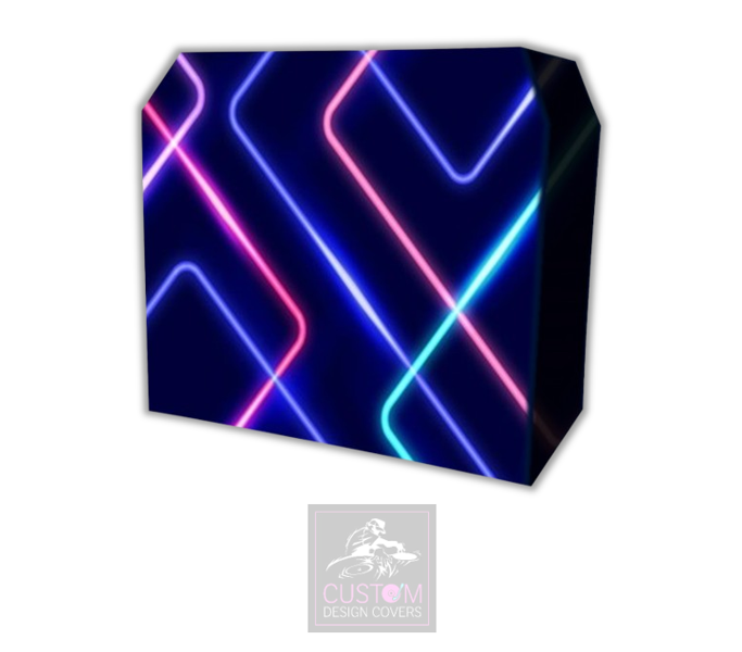 Neon Effect Lycra DJ Booth Cover