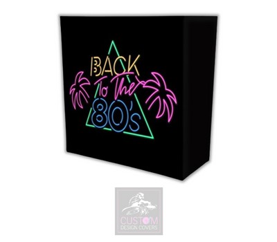 Neon Effect Back To The 80's Lycra DJ Booth Covers