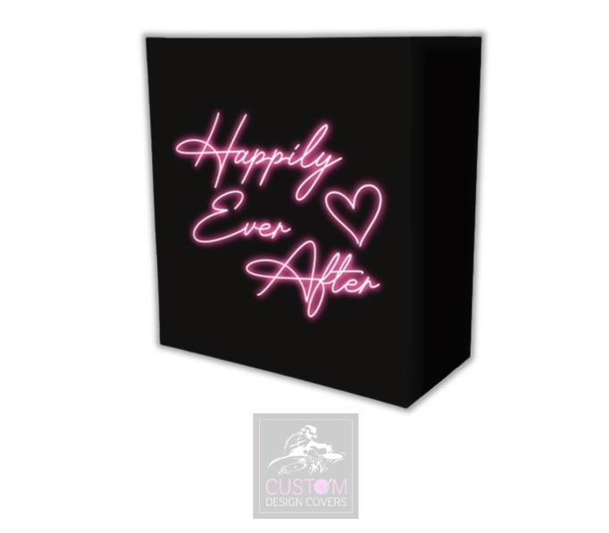 Neon Effect Happily Ever After Lycra DJ Booth Cover