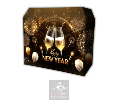 Happy New Year Lycra DJ Booth Cover 