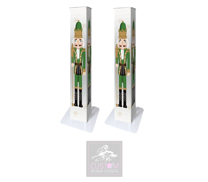 CHRISTMAS NUTCRACKER PODIUM COVERS (PAIR)