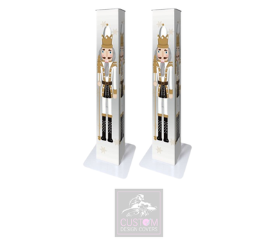 CHRISTMAS NUTCRACKER PODIUM COVERS (PAIR)