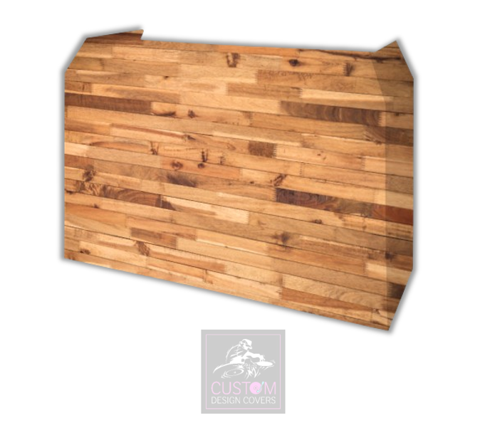 Oak Rustic Lycra DJ Booth Cover 