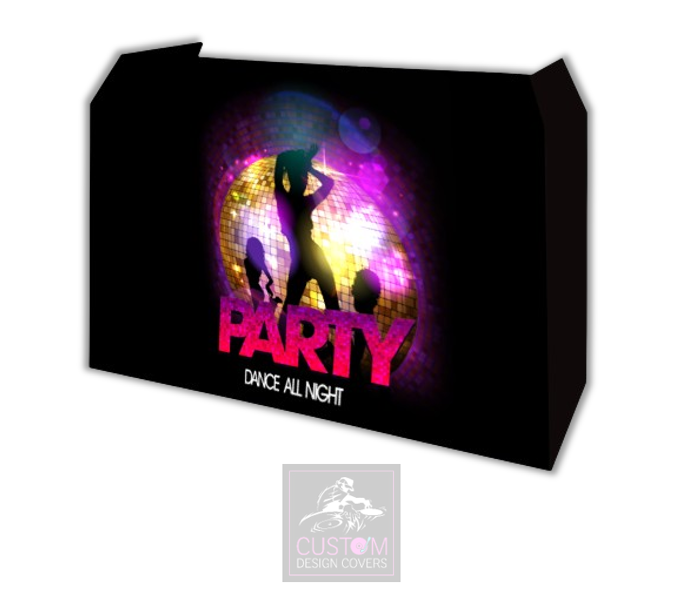 Party All Night Long Lycra DJ Booth Cover 