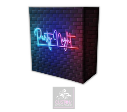 Part Night Neon Effect Lycra DJ Booth Cover